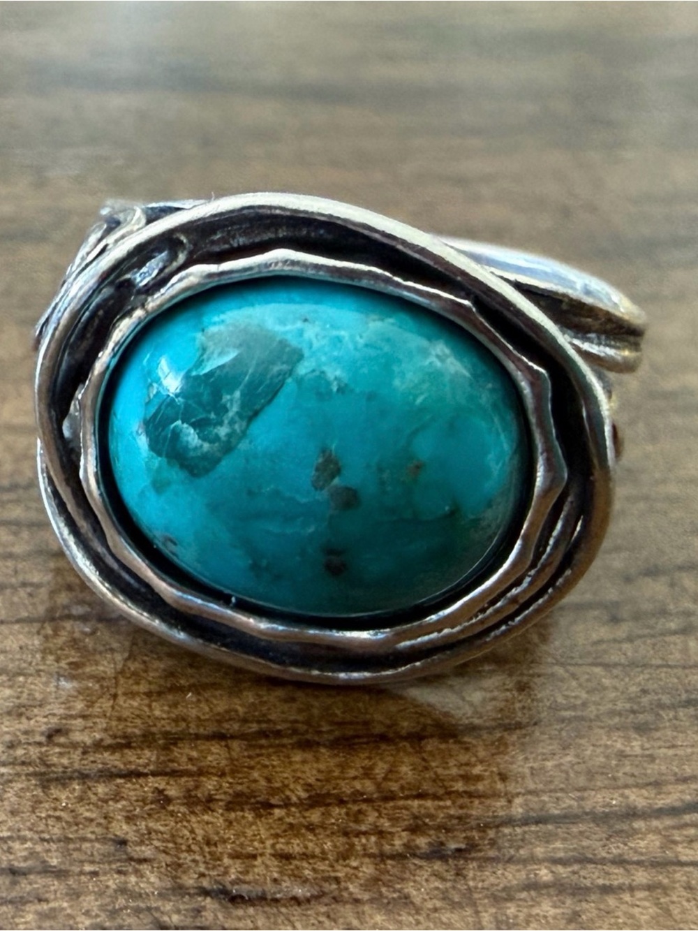 Grace & Heart DREAM ON TURQUOISE RING Size 5 .925 Sterling Silver SUMMER VIBES